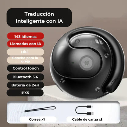 Auriculares Bluetooth de traducción con Inteligencia Artificial C15