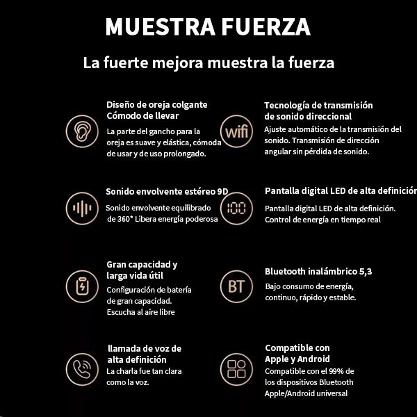 OFERTA DEL ÚLTIMO DÍA 60%OFF - Auriculares inalámbricos Bluetooth [¡En Oferta y Envío Rápido!]