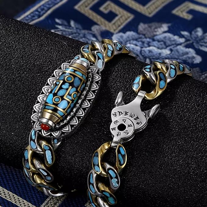 🪬Pulsera de Nueve Ojos🧿Protección Dzi Giratoria™️ / Oferta Magica 2X1 gratis