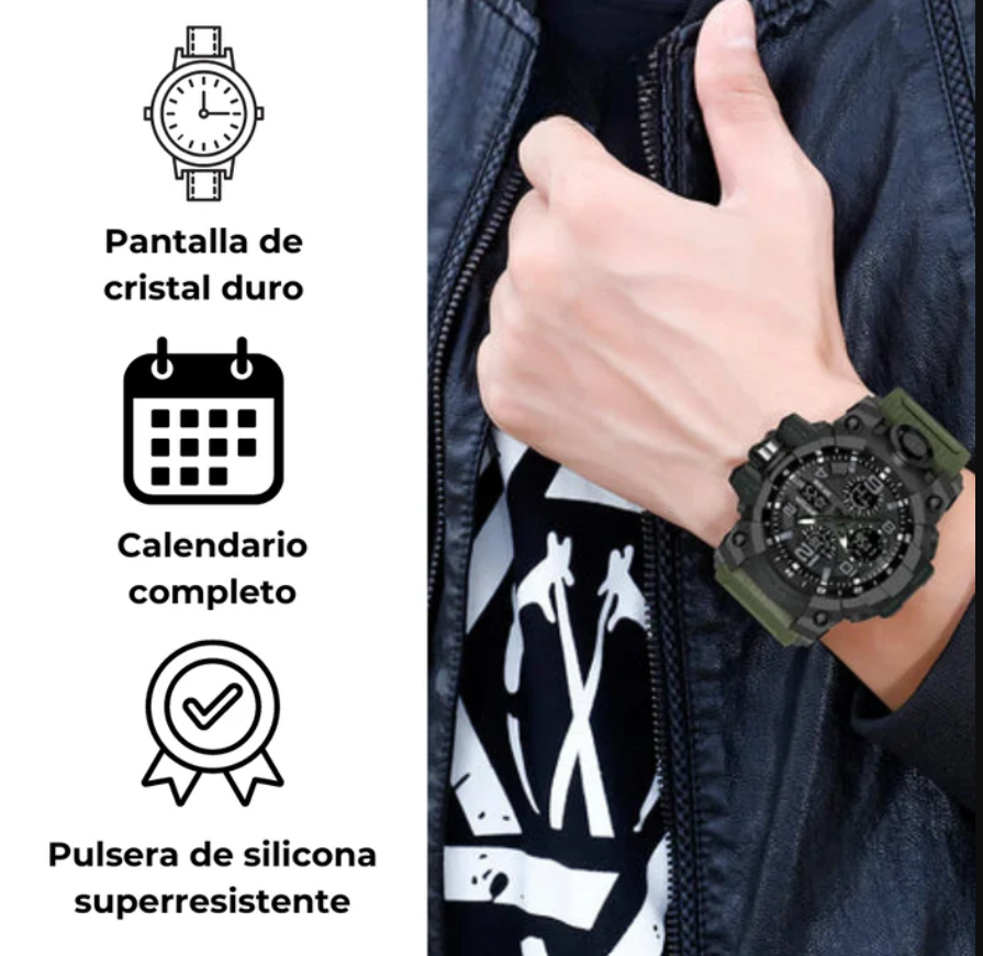Reloj Táctico PRO™ - Indestructible y Resistente al Agua