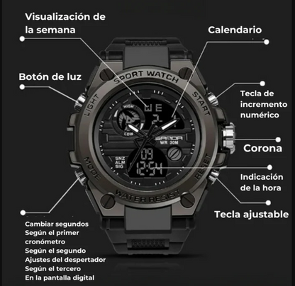 Reloj Táctico PRO™ - Indestructible y Resistente al Agua