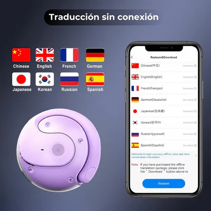 Auriculares Bluetooth de traducción con Inteligencia Artificial C15