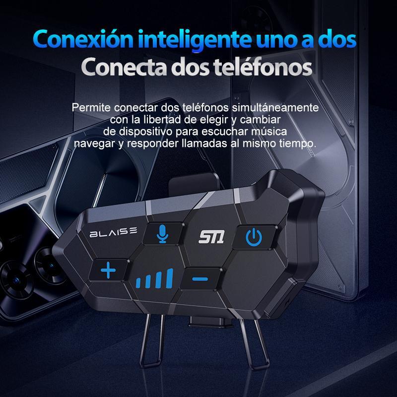 Auricular Bluetooth Casco Moto Blaise ST1